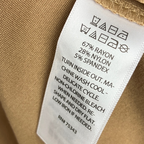 JOIE Blazer Jacket Gold Buttons Stretch Knit Rayon Camel Color NWT - Picture 8 of 14